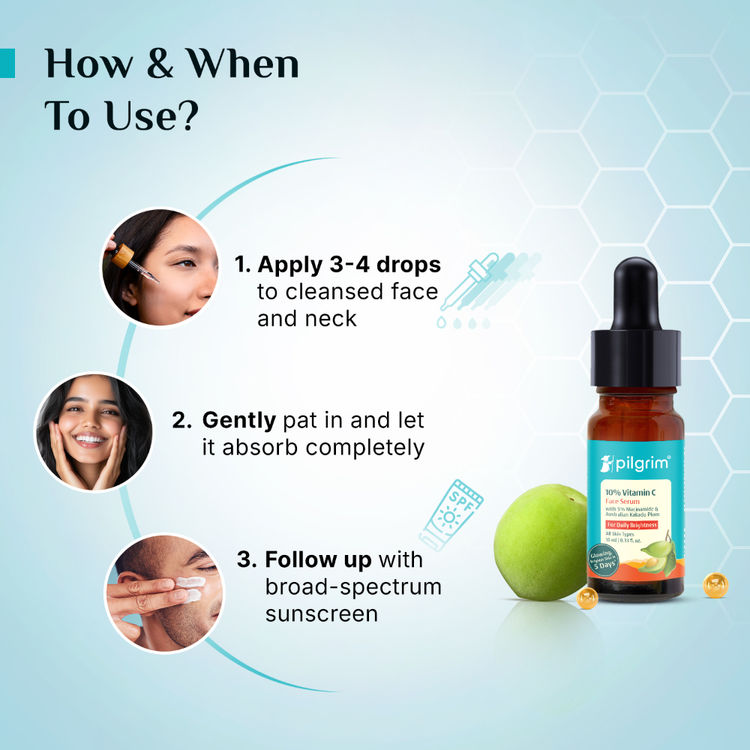 Pilgrim 10% Vitamin C Face Serum For Daily Brightness (10ml)