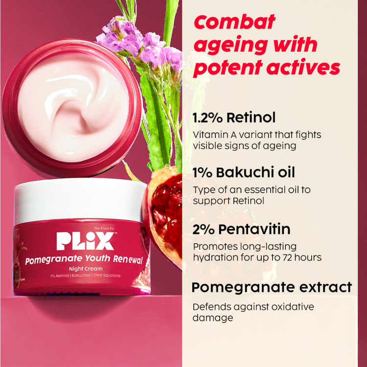 Plix Pomegranate Youth Renewal Cleanser & Retinol
