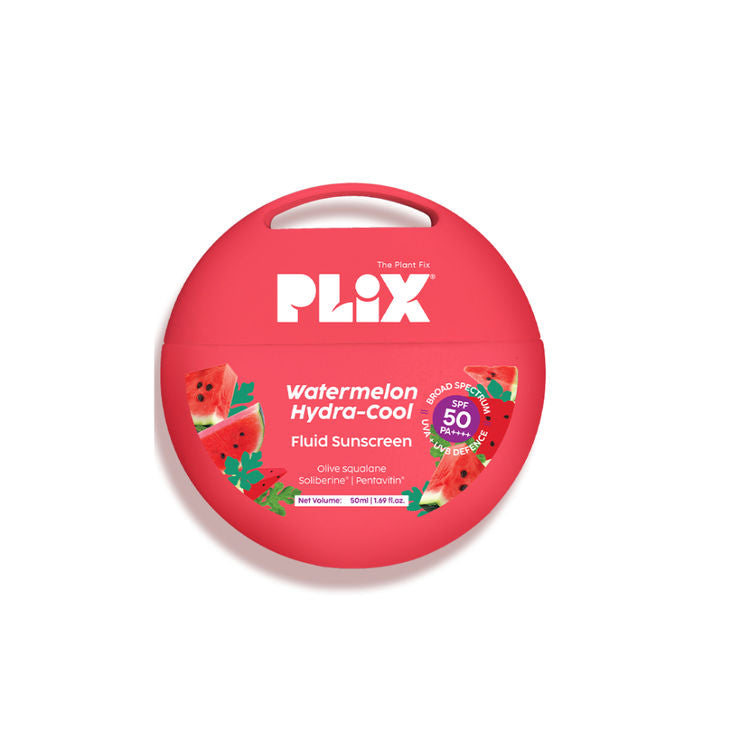 Plix Watermelon Hydra-Cool Fluid Sunscreen With SPF 50 PA++++
(50ml)