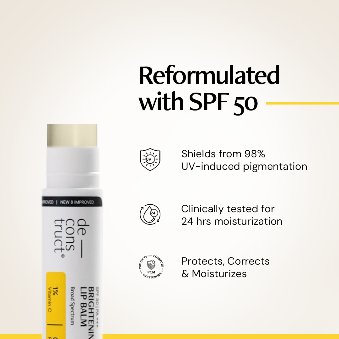 Deconstruct Brightening Lip Balm With SPF - 1% Vitamin C + 0.1% Resorcinol
