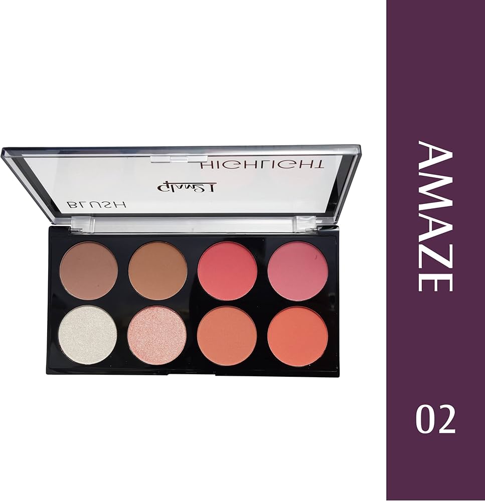 Glam21 Blush Highlighter Palette (Amaze-02)