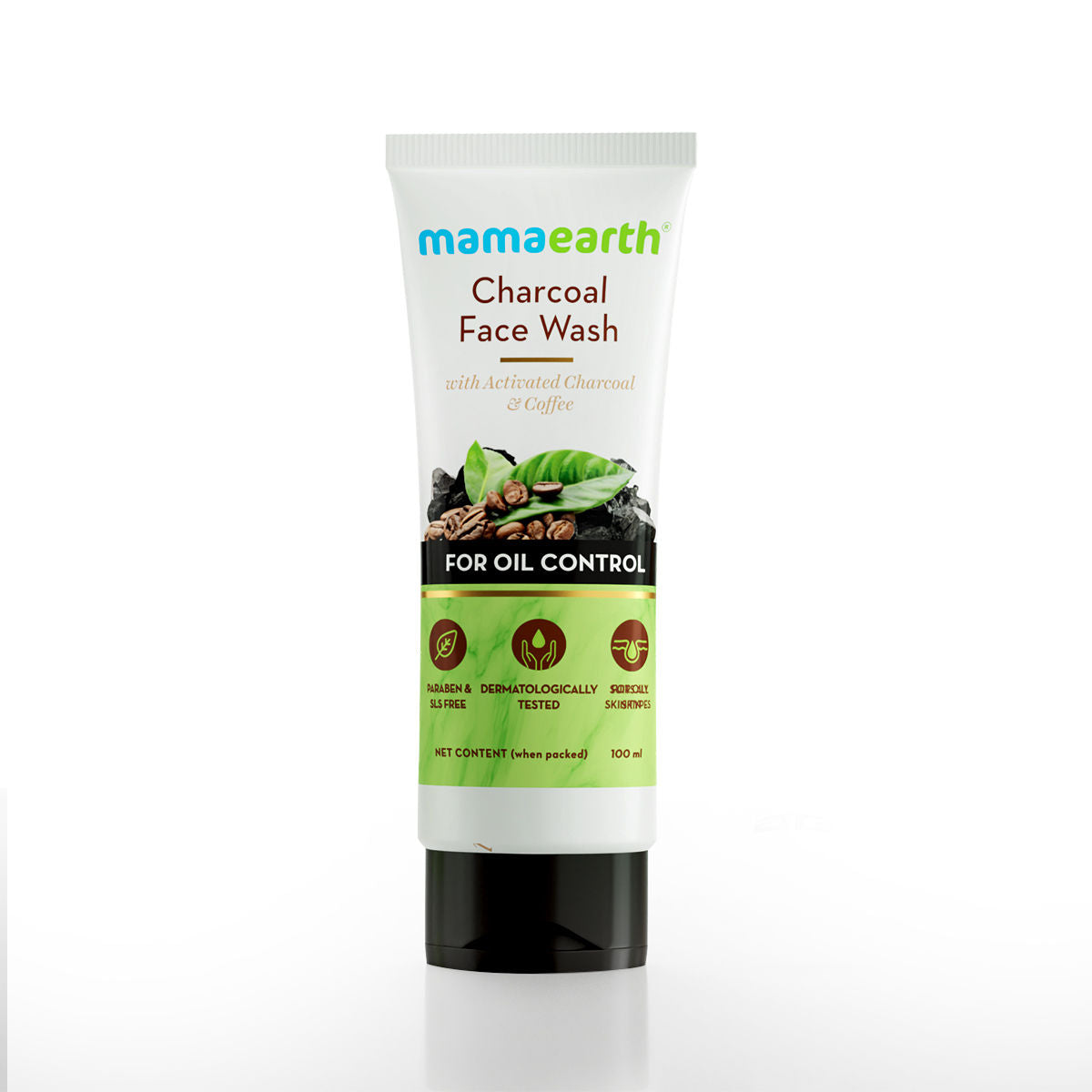 Mamaearth Charcoal Face Wash With Activated Charcoal And Coffee For Oil Control (100ml)
