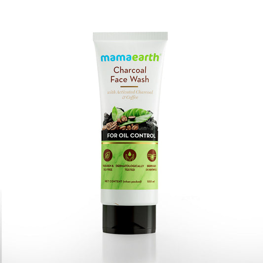 Mamaearth Charcoal Face Wash With Activated Charcoal And Coffee For Oil Control (100ml)