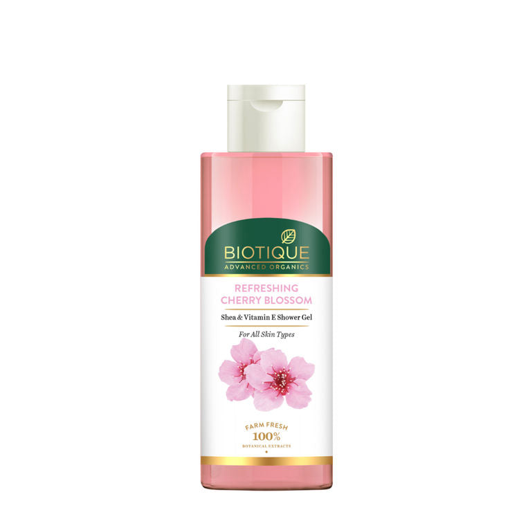 Biotique Advanced Organics Refreshing Cherry Blossom Shea & Vitamin E Shower Gel (200ml)