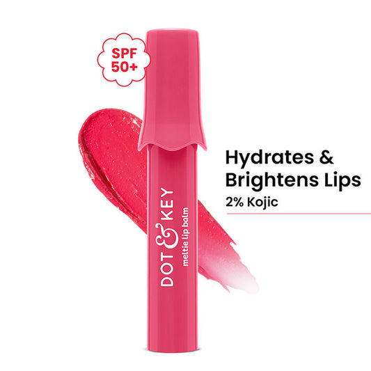 Dot & Key Meltie Lip Balm SPF 50+ PA+++, Strawberry Glaze (4g)