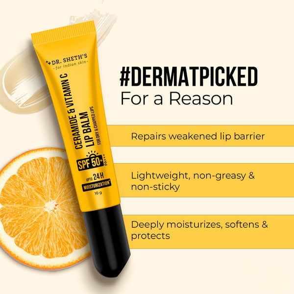 Dr. Sheth's Ceramide & Vitamin C Lip Balm - 10g