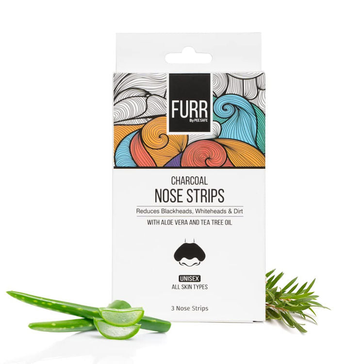 FURR Blackhead Remover Bamboo Charcoal Nose Strips - Pack of 3