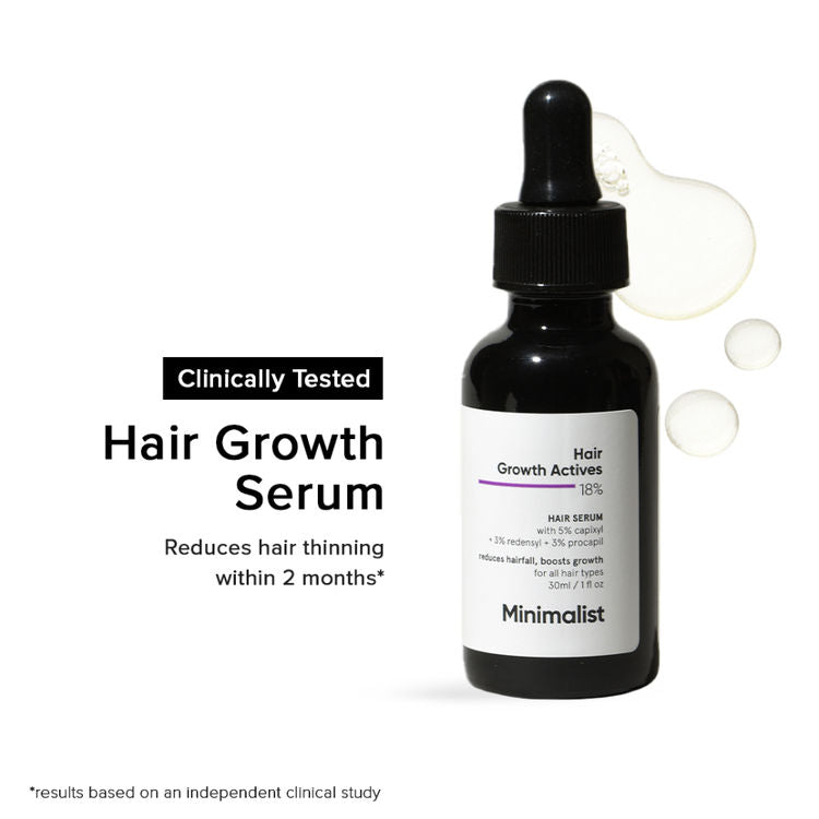 Minimalist Hair Growth Actives 18% Hair Serum
(30ml)