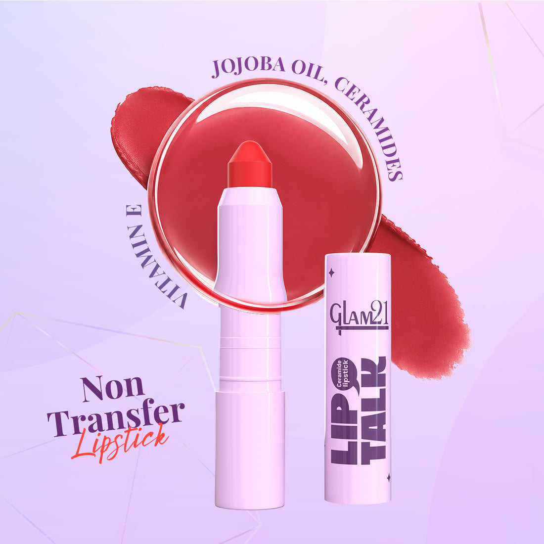 Glam21 Lip Talk Ceramide Lipstick / 02 Maroon Monsoon