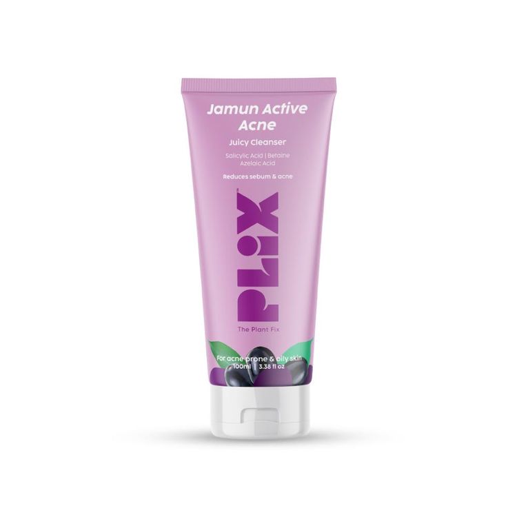Plix 0.5% Salicylic Acid Jamun Face Wash Cleanser For Active Acne & Oil Control, Acne Breakouts
(100ml)