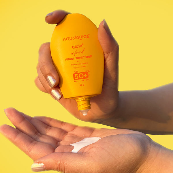 Aqualogica Glow+ Infused Water Sunscreen with Papaya & Vitamin C