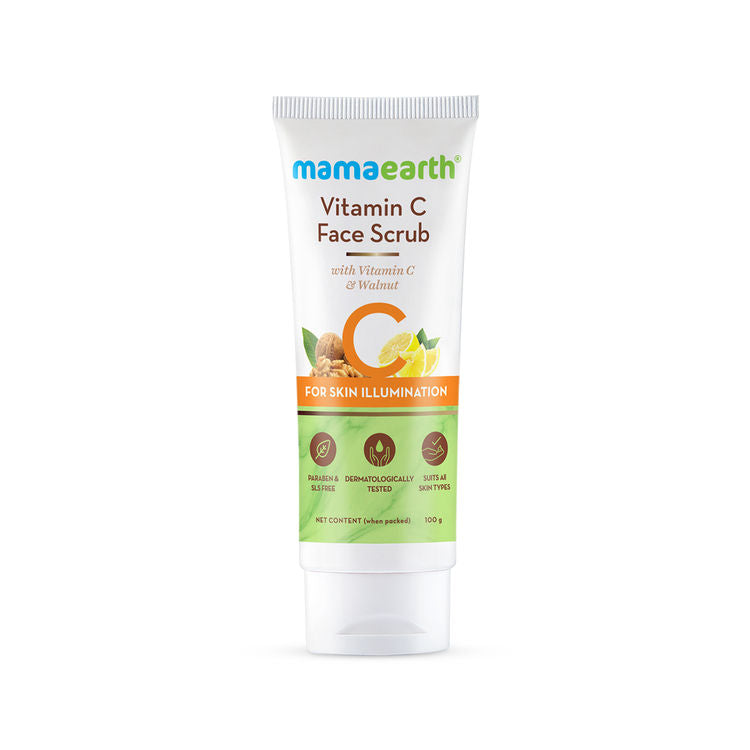 Mamaearth Vitamin C Face Scrub For Glowing Skin(100 g)