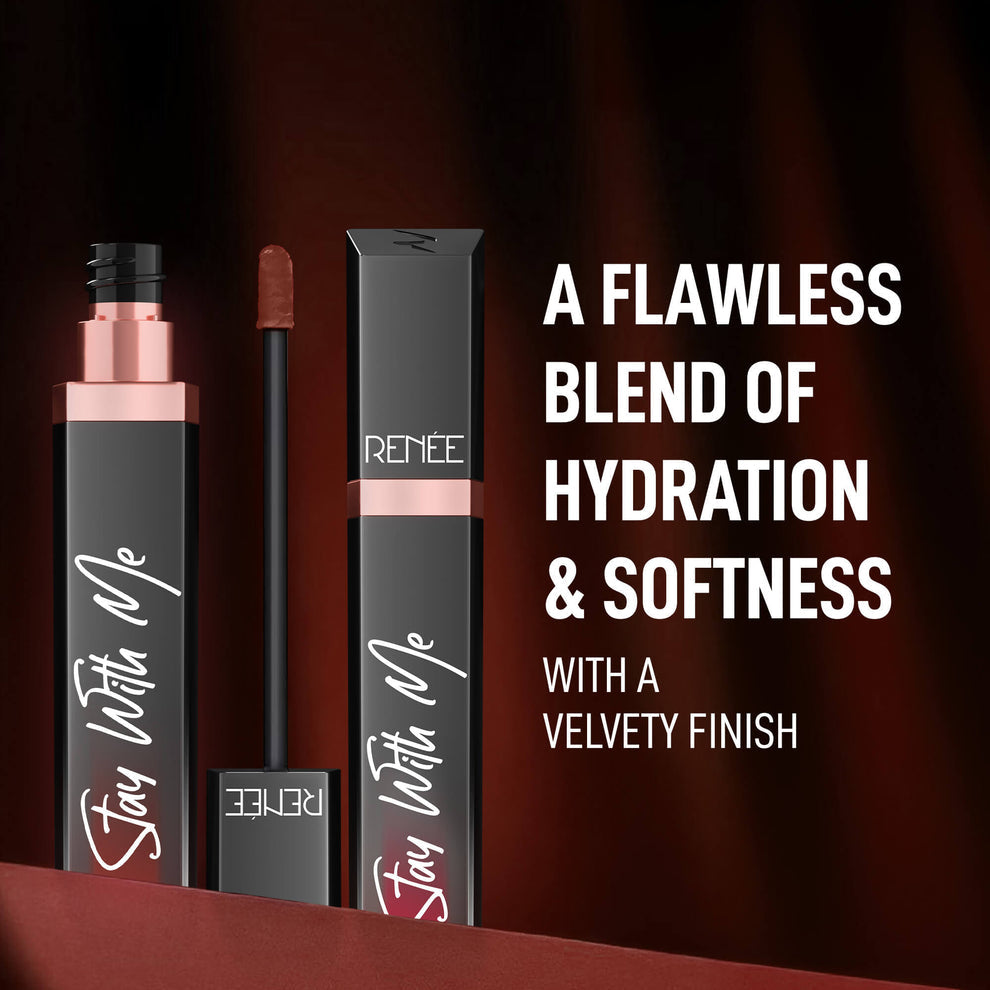 RENEE Stay With Me Matte Liquid Lipstick (07 Creme of Caramel)