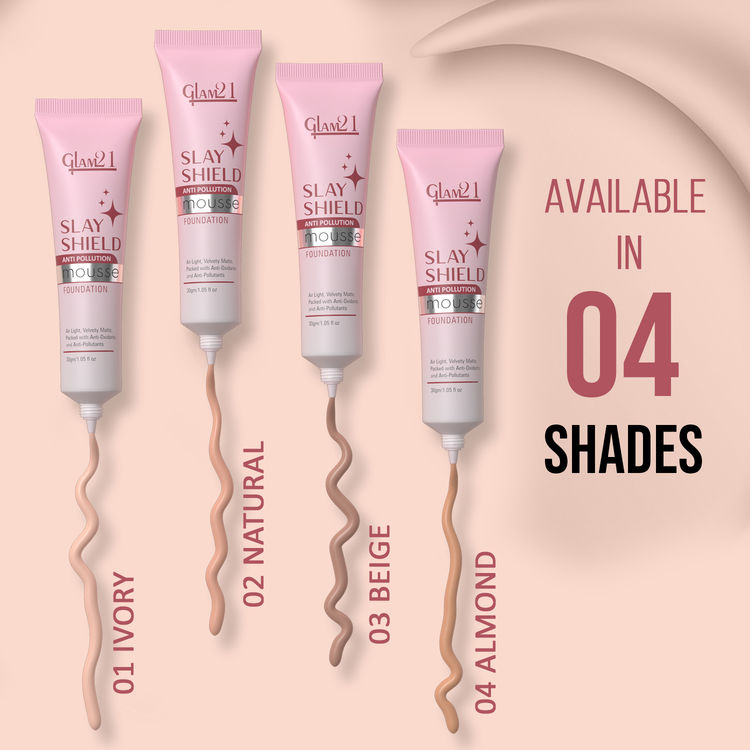 GLAM21 Slay Shield Mousse Foundation (01 Ivory)