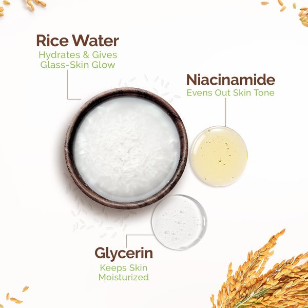 Mamaearth Rice Water Tone Up Face Cream with Rice Water & Niacinamide for Glass Skin - 50g