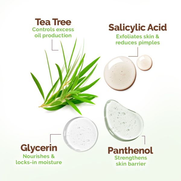 Mamaearth Tea Tree Oil Control Face Pack with Tea Tree & Salicylic Acid for Normal to Oily Skin - 200 g