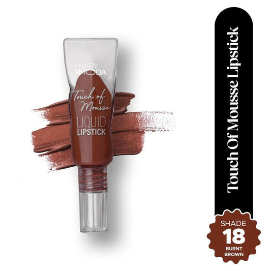 Hilary Rhoda Touch Of Mousse Waterproof Lipstick - Burnt Brown 18