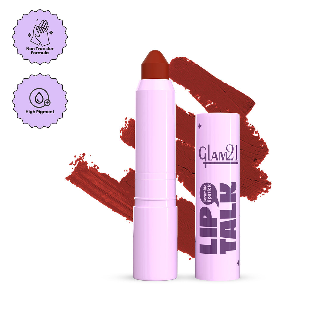 Glam21 Lip Talk Ceramide Lipstick / 08 Burnt Rush