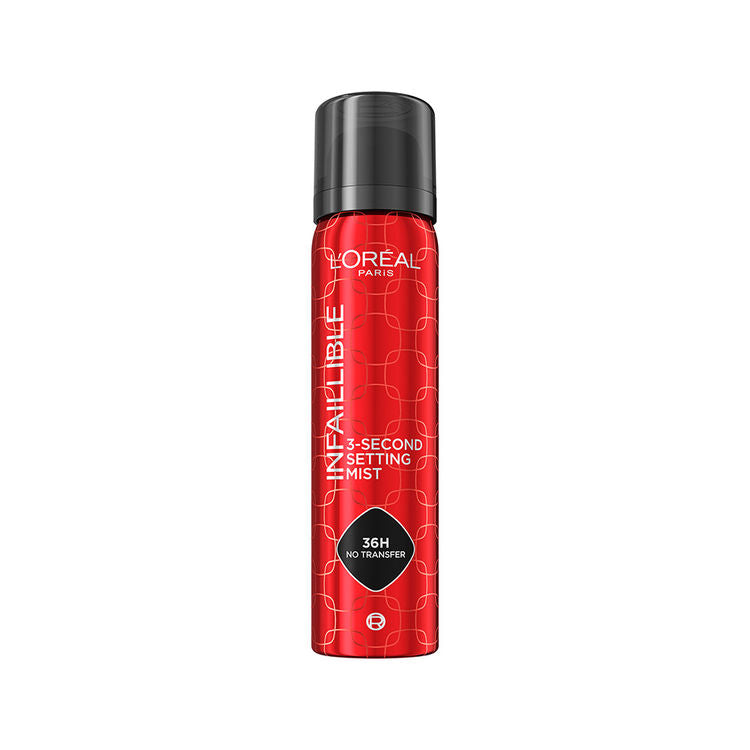 L'Oreal Paris Infallible 3-Second Setting Spray, 36hr Long Lasting Makeup
(75ml)