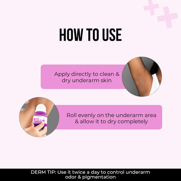 Dr. Sheth's Gulab & Glycolic Acid Underarm Roll On - 50ml