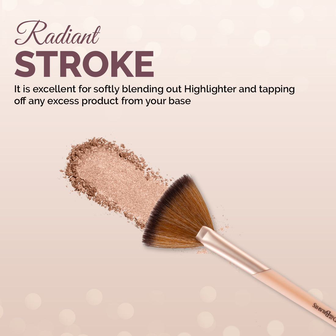 Glam21 Lord of the brushes highlighter Fan Brush