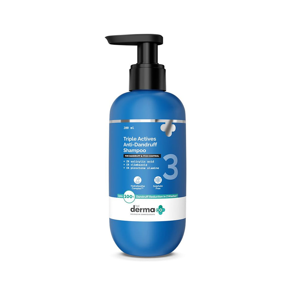 The Derma Co Triple Actives Anti-Dandruff Shampoo - 200 ml