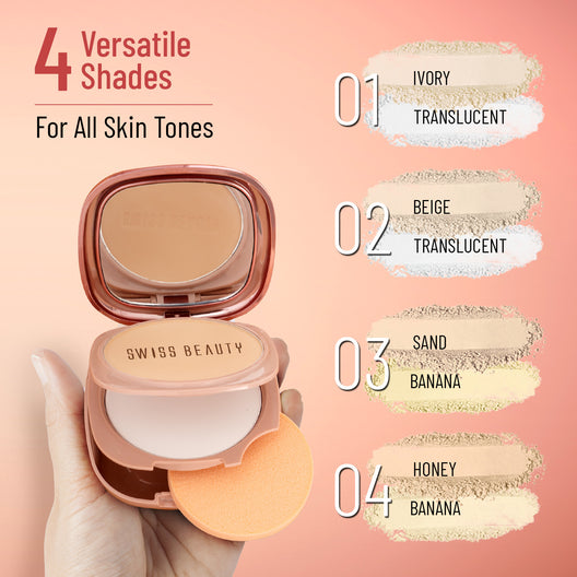 Swiss Beauty Matte & Set Duo Compact (04Honey)