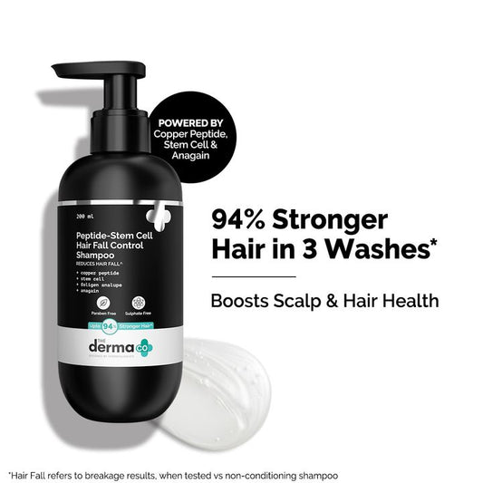 The Derma Co Peptide-Stem Cell Hair Fall Control Shampoo - 200 ml