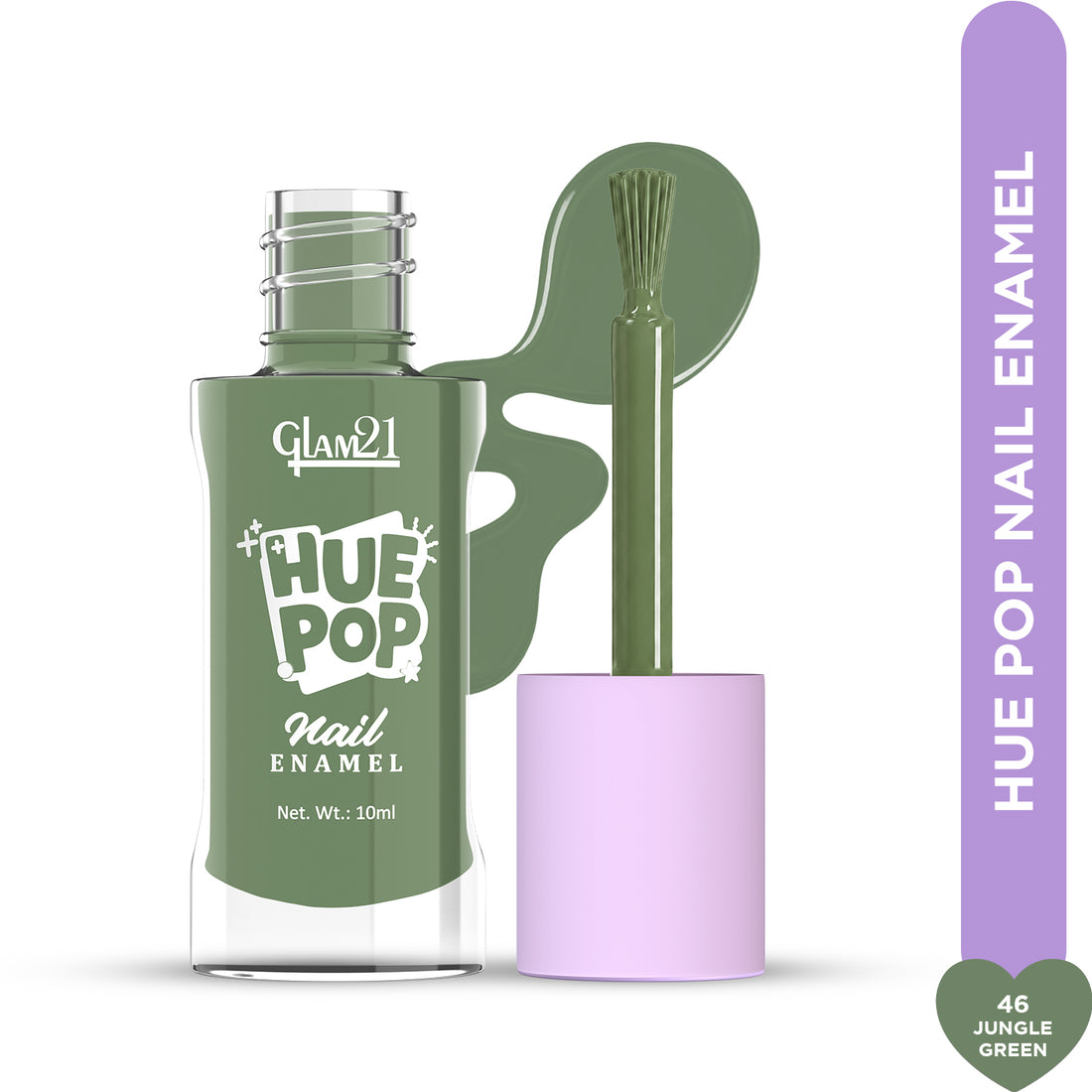 Glam21 Hue Pop Nail Paint / 46 Jungle Green