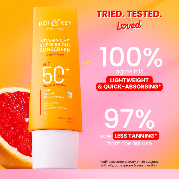 Dot & Key Vitamin C + E Sunscreen, SPF 50+ PA++++ (50g)