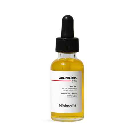 Minimalist 25% AHA +5% PHA +2% BHA Peeling solution for Instant glow & soft skin (10 ml)