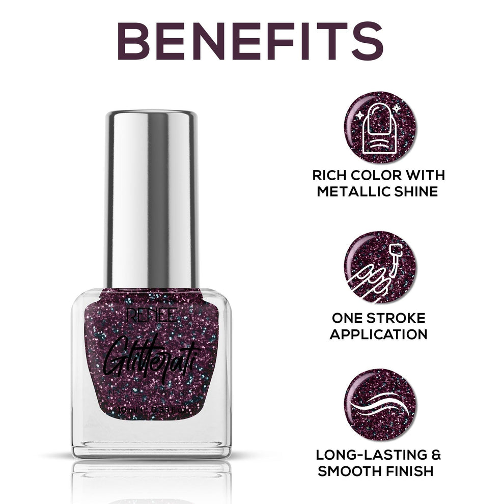 RENEE Glitterati Nail Paint (09 Lunar Eclipse)