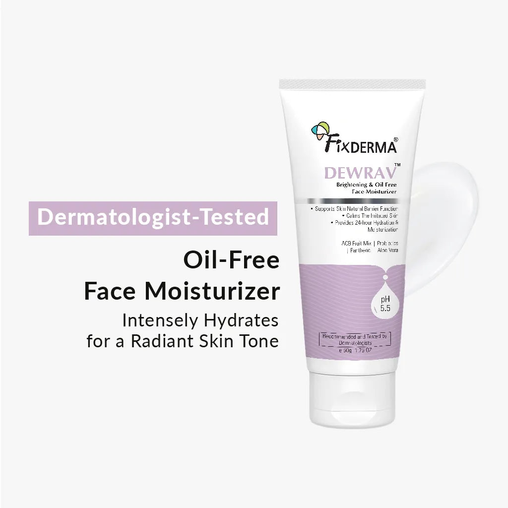 Fixderma Dewrav Brightening & Oil Free Face Moisturizer 50g