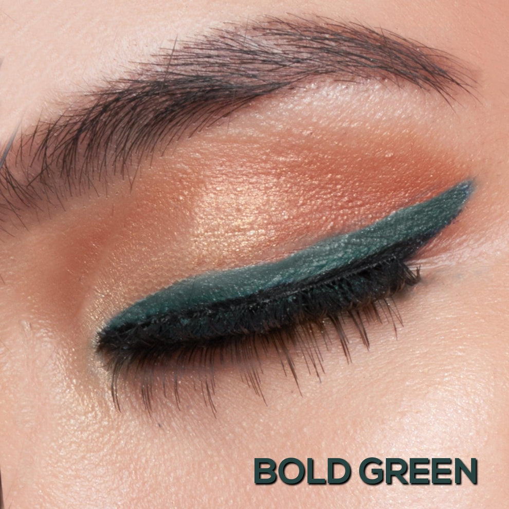 RENEE Bold Green Kajal Pen with Sharpener
