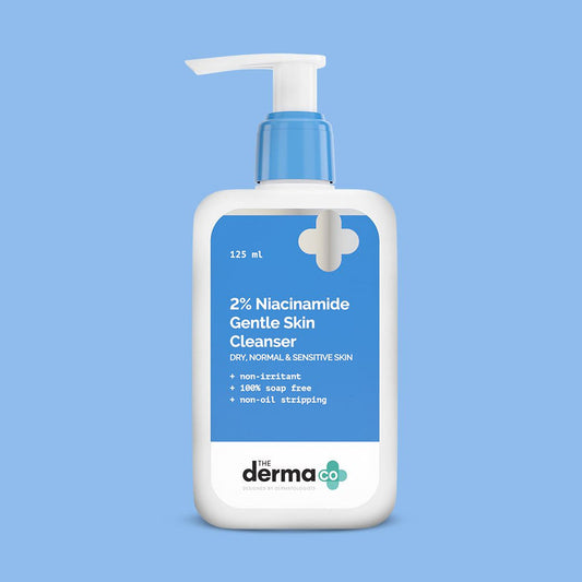 The derma co 2% Niacinamide Gentle Skin Cleanser for Sensitive, Dry & Normal Skin - 125 ml