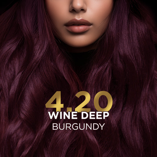 BBLUNT High Shine Conditioning Hair Colour - Wine Deep Burgundy (Shade 4.20)