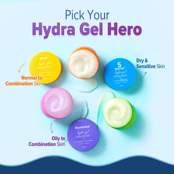 Aqualogica Illuminate + Hydra Gel Moisturizer with Wild Berries & Alpha Arbutin - 200g