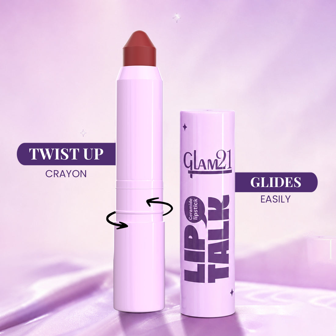 Glam21 Lip Talk Ceramide Lipstick / 02 Maroon Monsoon