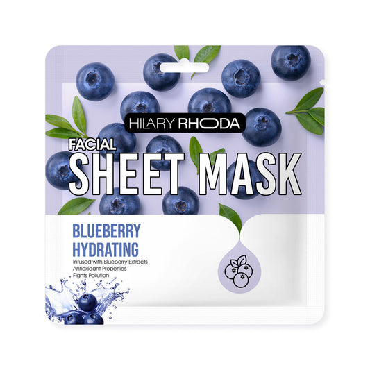 Hilary Rhoda Facial Sheet Mask - Blueberry Hydrating