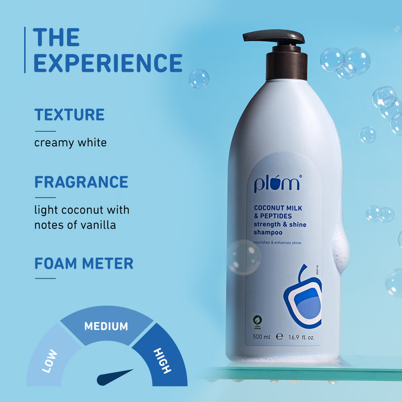 Plum Coconut Milk & Peptides Shampoo (500ml)