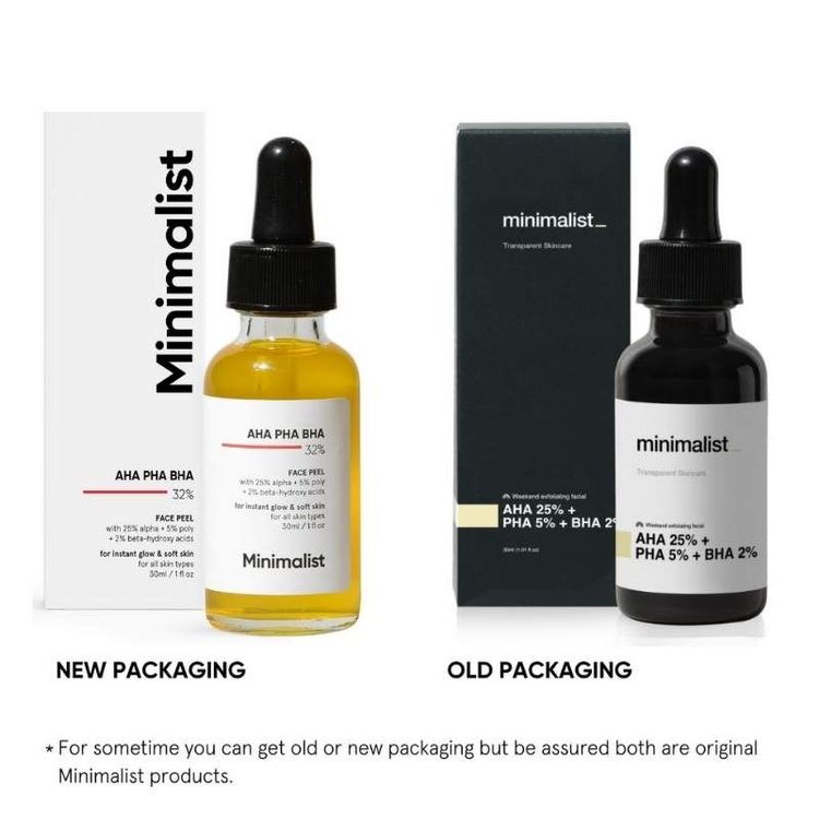 Minimalist 25% AHA +5% PHA +2% BHA Peeling solution for Instant glow & soft skin (30 ml)