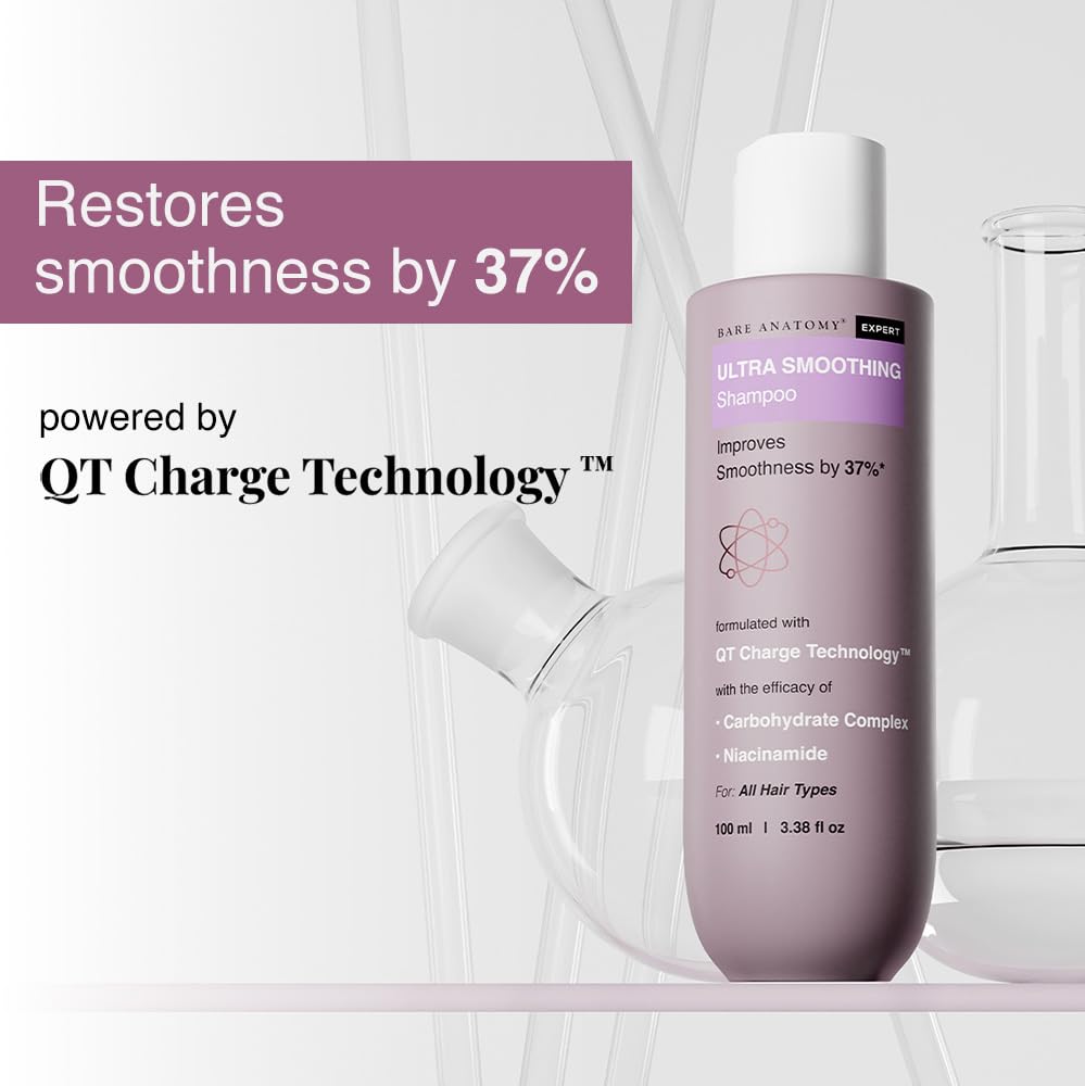 Bare Anatomy Ultra Smoothing Shampoo For Dry And Frizzy Hair | 100ml