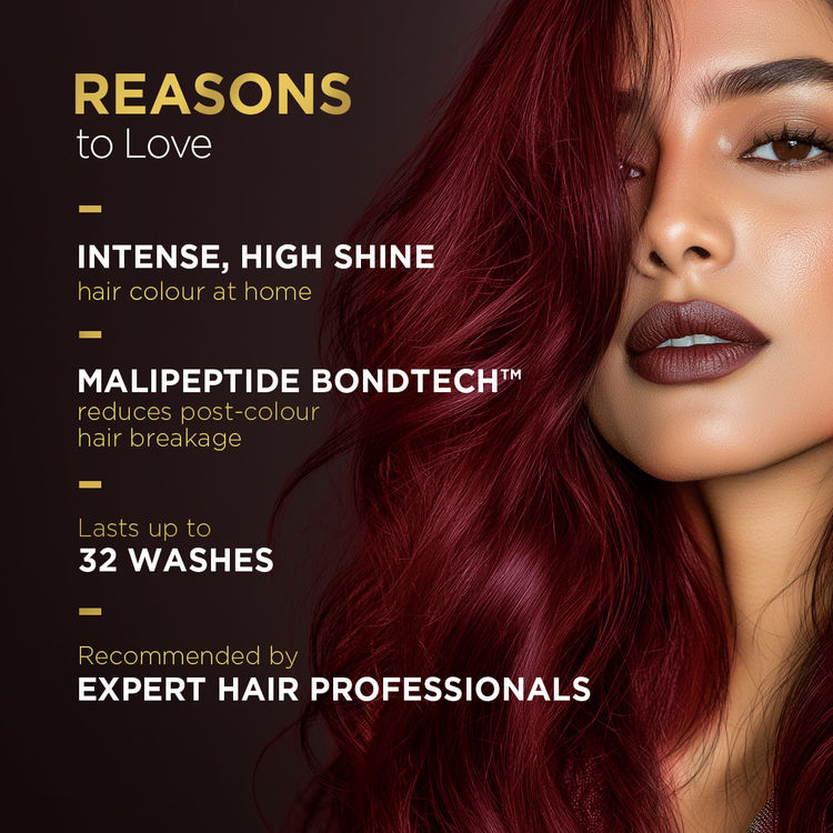 BBlunt Salon Secret High Shine Hair Colour - Cherry Red 6.62
(130g)