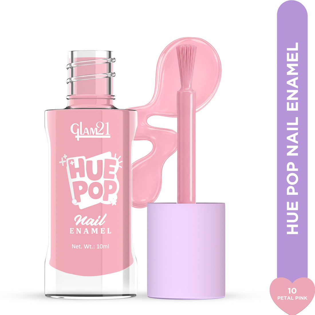 Glam21 Hue Pop Nail Paint / 10 Petal Pink