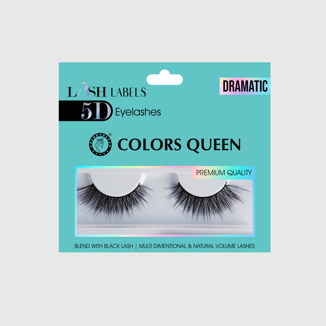 Colors Queen Lash Label 5D Natural Hair Eyelashes | 1 Pair / Dramatic