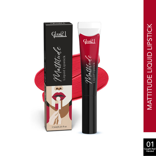 Glam21 Mattitude Lipstick (01Caught Red Handed)