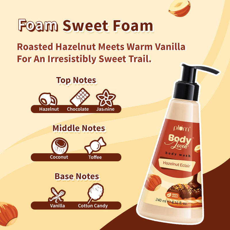 Plum Hazelnut Eclair Body Wash (240ml)