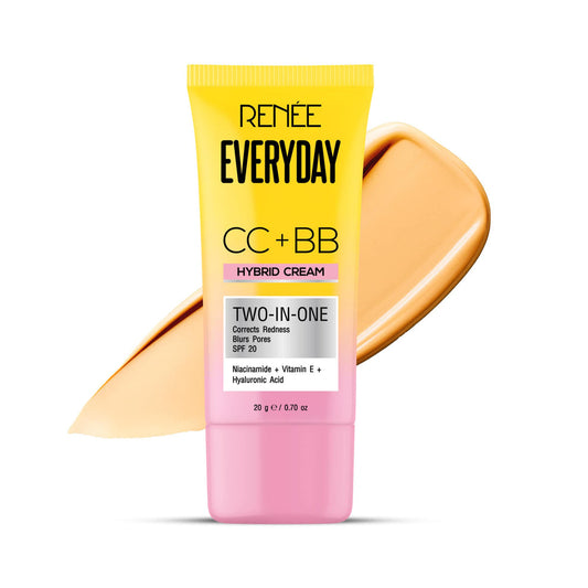 RENEE Everyday CC + BB Hybrid Cream With SPF 20 For Even Skin Tone  / 03 Honey Drop