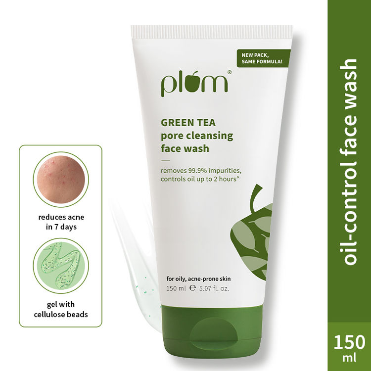 Plum Green Tea Pore Cleansing Gel Face Wash With Glycolic Acid (150ml)