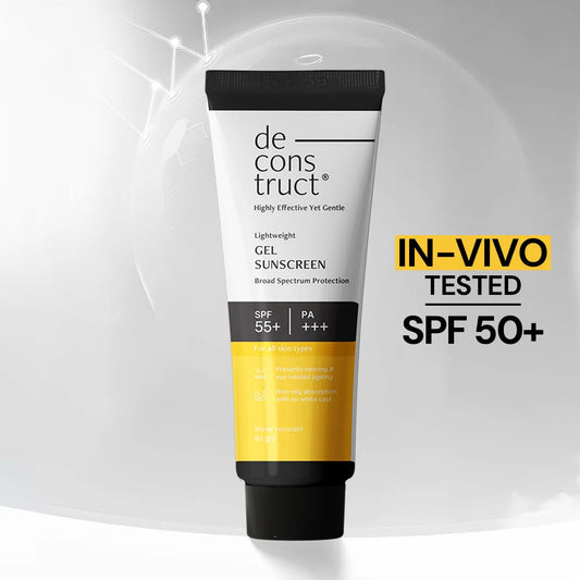 Deconstruct Gel Sunscreen for Oily Skin - SPF 55+ and PA+++ ( 80gm)